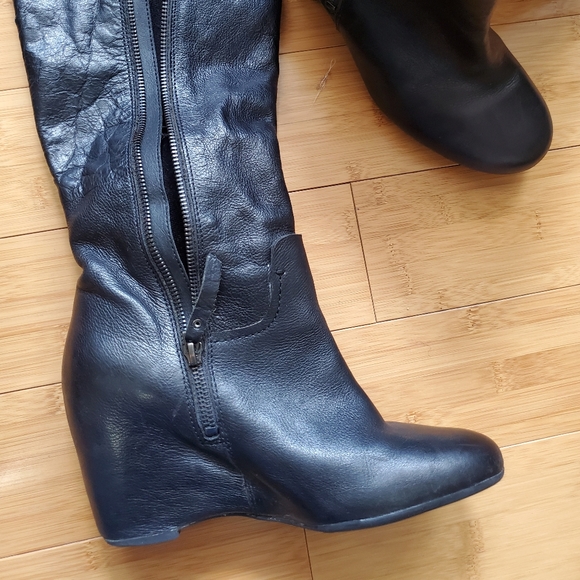 Franco Sarto knee high leather boots - Picture 2 of 6
